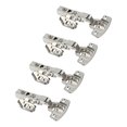 thumbnail image 2 of Cabinet Door Hinge, Hydraulic Spring 4PCS Soft Close Hinges  for Wardrobe Bookcase Wooden Doors, 2 of 8