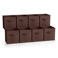 thumbnail image 1 of Sorbus Fabric Storage Bins 11" Foldable Cubes With Handles For Pantry, Cubbies, Toy And Closet Shelving Organization - 8Pk, 1 of 7