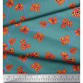 thumbnail image 3 of Soimoi polyester Crepe Fabric Flower Artistic Printed Craft Fabric by the Yard 42 Inch Wide, 3 of 3