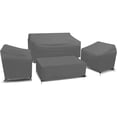thumbnail image 2 of Housses pour Meubles de Patio pour Ensemble de Meubles 4 Pcs, Housses de Meubles d'Extérieur Robustes et Imperméables, Incluant 2 Housses de Fauteuil, 1 Housse de Sofa, 1 Housse de Table Basse, Gris, 2 of 6