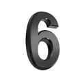 thumbnail image 1 of Numéros de Maison pour Usage Extérieur Simples Noirs Robustes Panneaux de Numéros Pièces Panneau Outils de Marquage de Porte Accessoire Bricolage pour Appartement Hôtel Numéro 6, 1 of 5