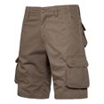 thumbnail image 1 of LSLJS Mens Fashion Sports Multi-Pockets Casual Summer Solid Zipper Short Pants, Mens Shorts Summer Clothes, 1 of 5