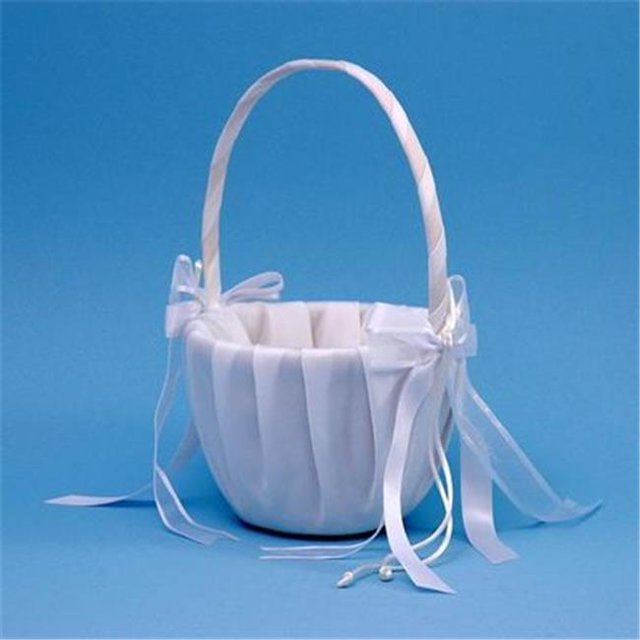 Ivy Lane Design A01115FB/WHT Simplicity Flower Girl Basket - White