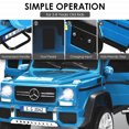 thumbnail image 3 of Costway Mercedes Benz 12V Electric Kids Ride On Car RC Remote Control W/Trunk, Blue, 3 of 7