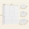 thumbnail image 3 of AKDSteel Commode à 15 Tiroirs pour Chambre à Coucher, Grande Commode et Chiffonniers, Commodes de Rangement en Tissu Gain de Place pour Garde-Robe, Couloir, Salon, 3 of 9