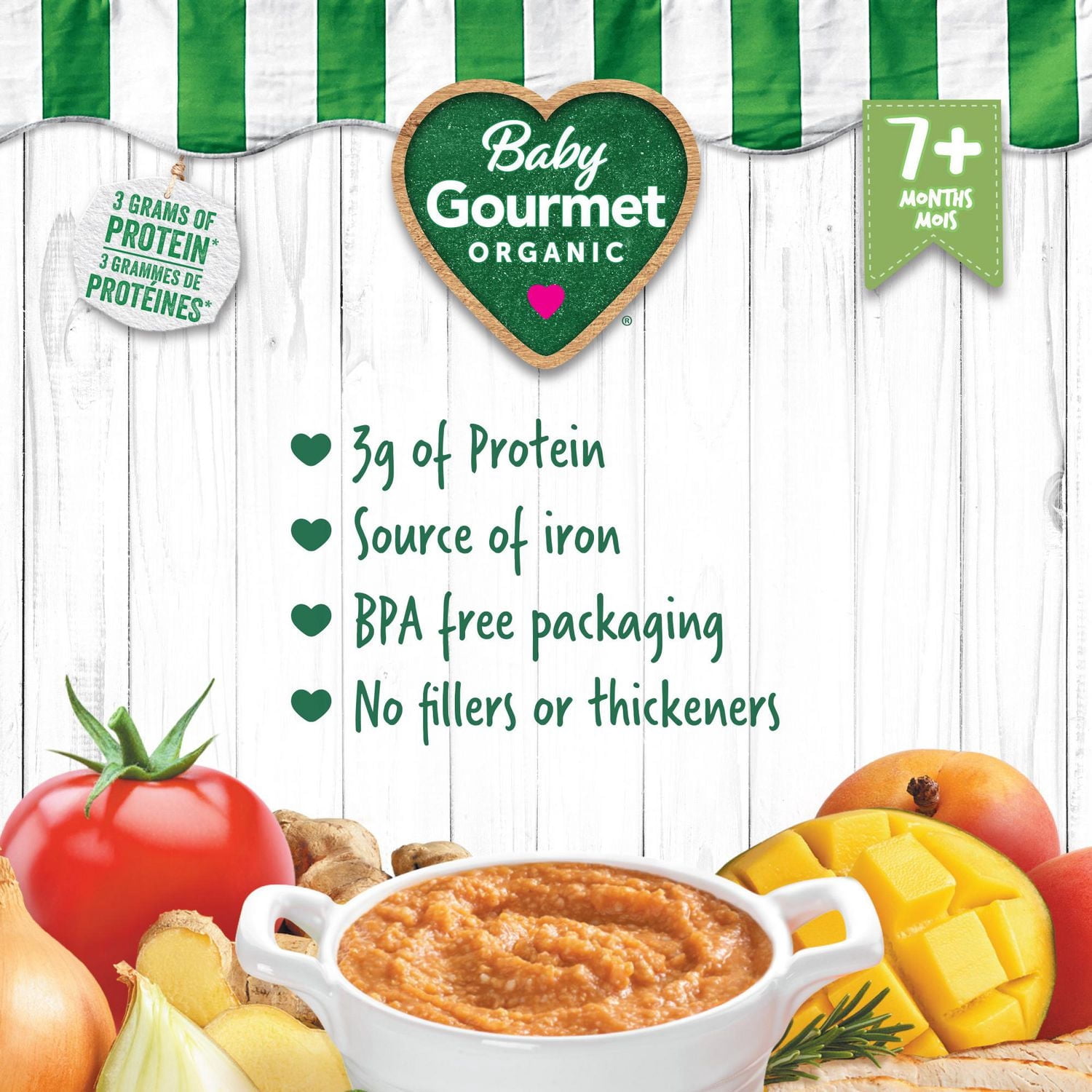 Baby Gourmet Organic Meal Fruity Chicken & Brown Rice