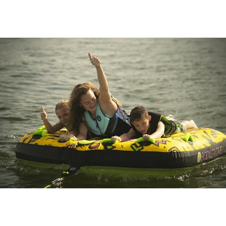 Body Glove Riverside T-Shirt de Ski Nautique Jaune pour 3 Personnes