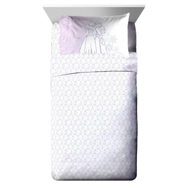 Disney Frozen 'Aventures Glaciales' Ensemble de Draps 3-Pièces pour Lit 1 Place pour Enfants, 100 % Polyester