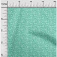 thumbnail image 2 of oneOone Georgette Viscose Vert Mer Tissu Matière de Robe Champignon Tissu Imprimé Tissu au Mètre 42 Pouces de Large, 2 of 4