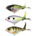 thumbnail image 4 of Lttoisl 3PCS Topwater Bass Fishing Lures Whopper Plopper with Floating Rotating Tail & Barb Treble Hooks - Lifelike Hard Plastic Bait, 75mm, 4 of 8