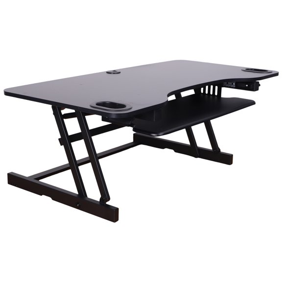 Rocelco ADRB45 Adjustable-Height Desk Riser (BLACK)
