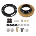 thumbnail image 1 of Toilet Bowl Sealing Kit Toilet Wax Rings Retainer Washers Flange Plate Toilet Installation Accessories Fits Most Standard Toilets, 1 of 8