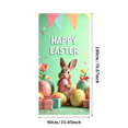 thumbnail image 3 of Easter Bunny Spring Celebration Festive Backdrop Banner Decorations Egg Party Supplies Photography Props Background, 3 of 4