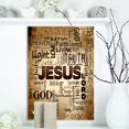 thumbnail image 1 of Design Art - Nuage de Mots de Jésus en Fond grunge, 1 of 4