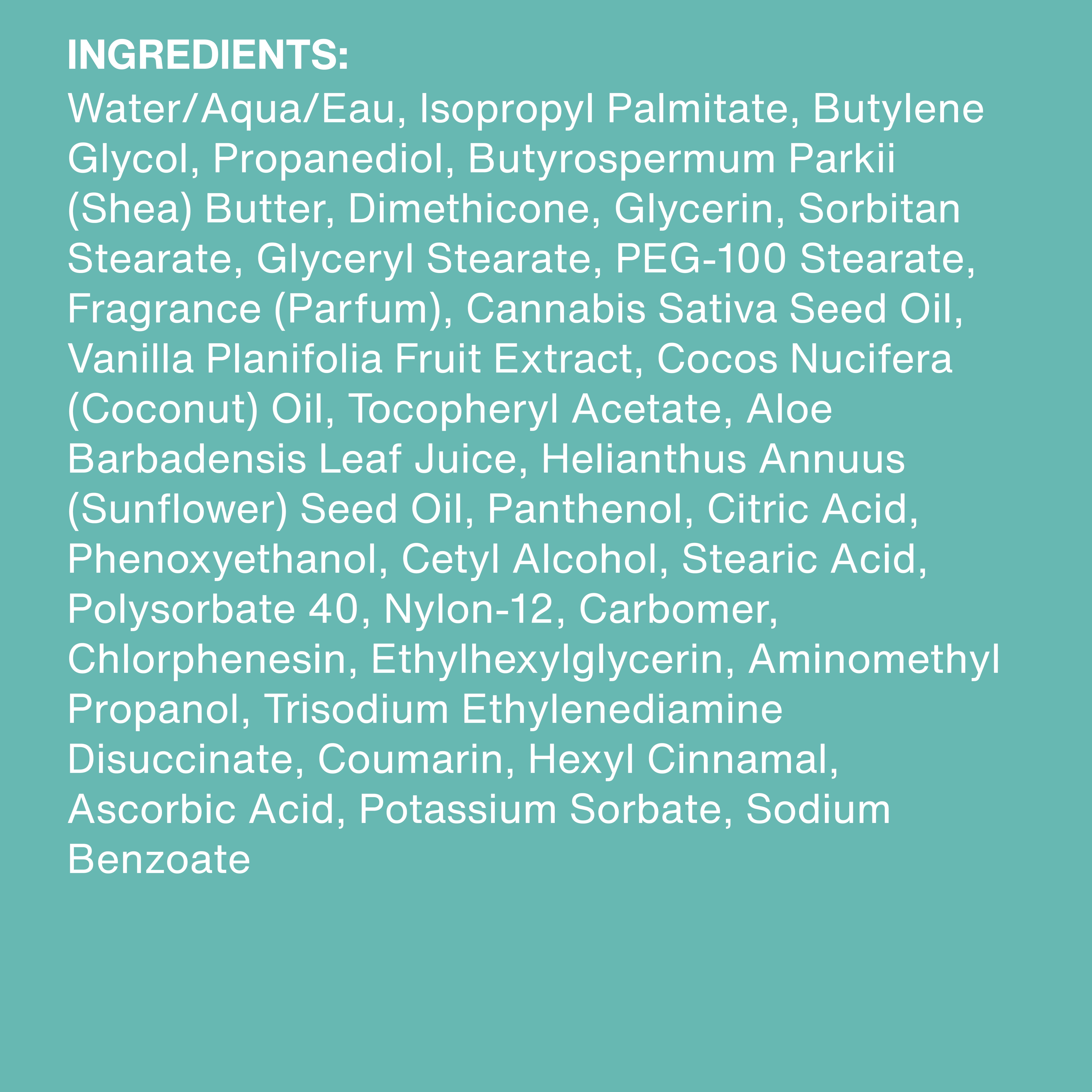 HEMPZ  Vanille fouettée & crème de noix de coco pour la sécheresse