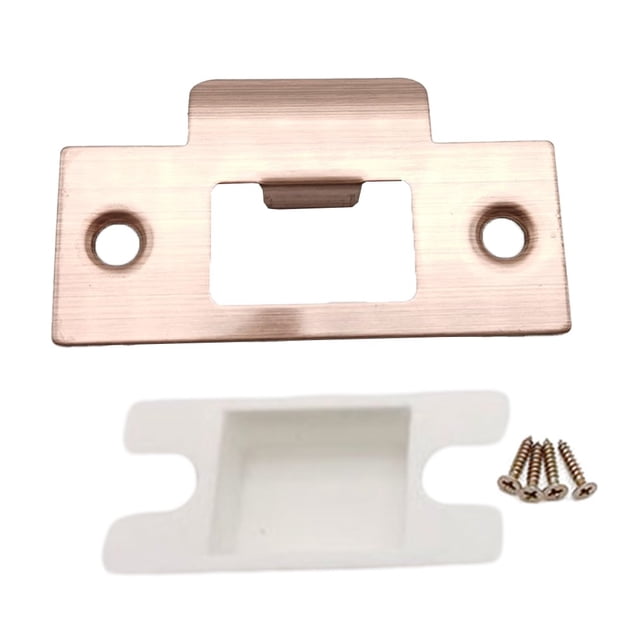Door Reinforcement Plate With Screws Garage Deadbolt Cover Deadbolt Cover Plate