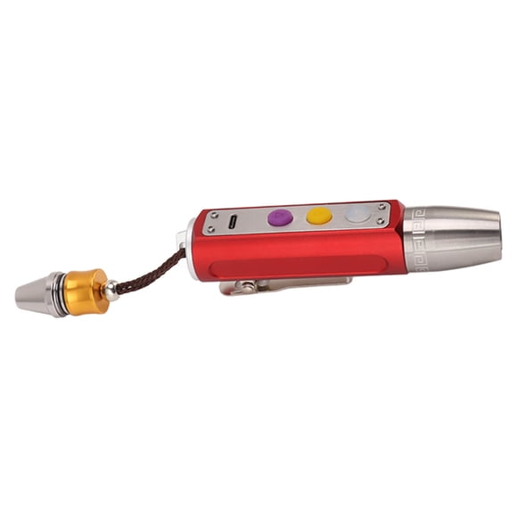 Flashlight Rechargeable 3 Lighting Modes Aluminum Alloy Portable Design with 2600mah Battery for Jade Appraisal