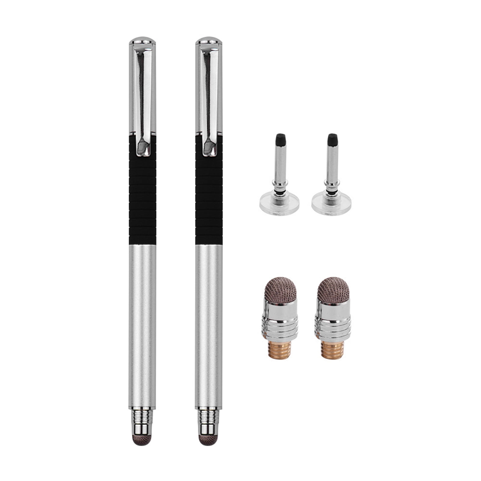 Amdohai 2-in-1 Precision Stylus Pen with Clip and Conductive Head and Disc Tip Universal Touchscreen Pen