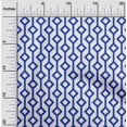 thumbnail image 2 of oneOone Velvet Medium Blue Fabric Geometric Sewing Material Print Fabric By The Yard 58 Inch Wide, 2 of 4