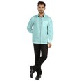 thumbnail image 2 of Bestman Solid Formal Shirt For Mens Button Down Shirt Front Patch Pocket Office Wear, 2 of 7