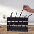thumbnail image 3 of Straw Organizer Rack With Holes For Reusable Straw Storage In Kitchen Cabinets And Workbenches, 3 of 4