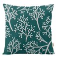 thumbnail image 1 of VargottamSquare Pillow Cover - Decorative Pillow Covers16x16 Inches,PrintedTeal BlueThemePillowcase, DecorativeSquareCushionCovers, 1 of 1