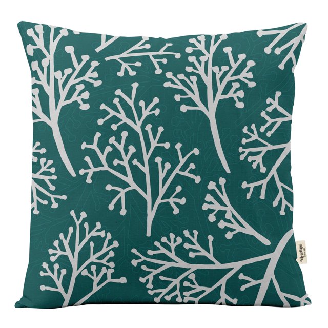 VargottamSquare Pillow Cover - Decorative Pillow Covers16x16 Inches,PrintedTeal BlueThemePillowcase, DecorativeSquareCushionCovers