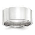 thumbnail image 1 of 14K White Gold 10mm Standard Flat Comfort Fit Band Size 8, 1 of 3