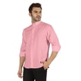 thumbnail image 4 of Bestman Formal Front Button Placket Solid Shirts For Mens Long Sleeve Regular Fit Shirt, 4 of 7