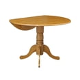thumbnail image 4 of International Concepts - Round 42" Dual Drop Leaf Dining Table in Oak Finish, 4 of 9