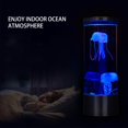 thumbnail image 3 of YOPTOP LED Jellyfish Lava Lamp Colorful Bedroom Night Light Home Decor, 3 of 5
