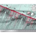 thumbnail image 2 of Soimoi Green Satin Silk Fabric Umbrella & Wild Animal Skin Decor Fabric Printed BTY 42 Inch Wide, 2 of 3
