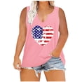 thumbnail image 1 of Birdeem Women Oversize Summer Women Printed V-Neck Tank Sleeveless Tee Plus Tops, 1 of 7