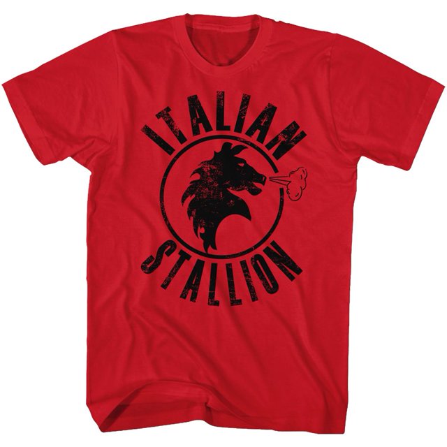 T-Shirt Rouge Étalon Rocky