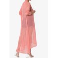 thumbnail image 4 of TheMogan Cardigan Long à Manches Longues en Maille pour Femmes Mi-Mollet Caftan Transparent, 4 of 6