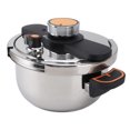 thumbnail image 1 of Professional Stainless Steel Pressure Cooker, Easy Micro Pressure Design, Non Stick Coating Multipurpose Pot,  Food Contact, Even Heating, Dishwasher Safe for All Stoves, 1 of 7