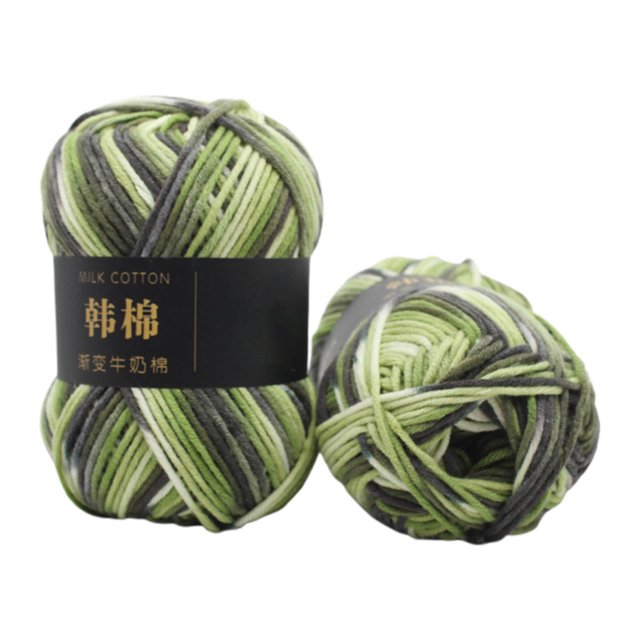 Fil pour le Crochet, Tricot à la Main Coloré 50 g Tricot Crochet Lait Doux Bébé Fil de Coton Laine, Écheveau pour Faire Chapeaux Écharpes Sacs Chandails, Fil pour le Tricot