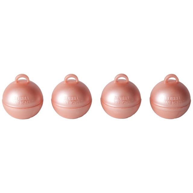 Creative Balloonsâ„¢ Mfg. Inc. Bubble Weight Balloon Weight, 35 Gram, Metallic Rose Gold, 10 Piece