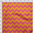 thumbnail image 3 of oneOone Organic Cotton Voile Fabric Chevron Geometric Decor Fabric Printed BTY 42 Inch Wide, 3 of 4