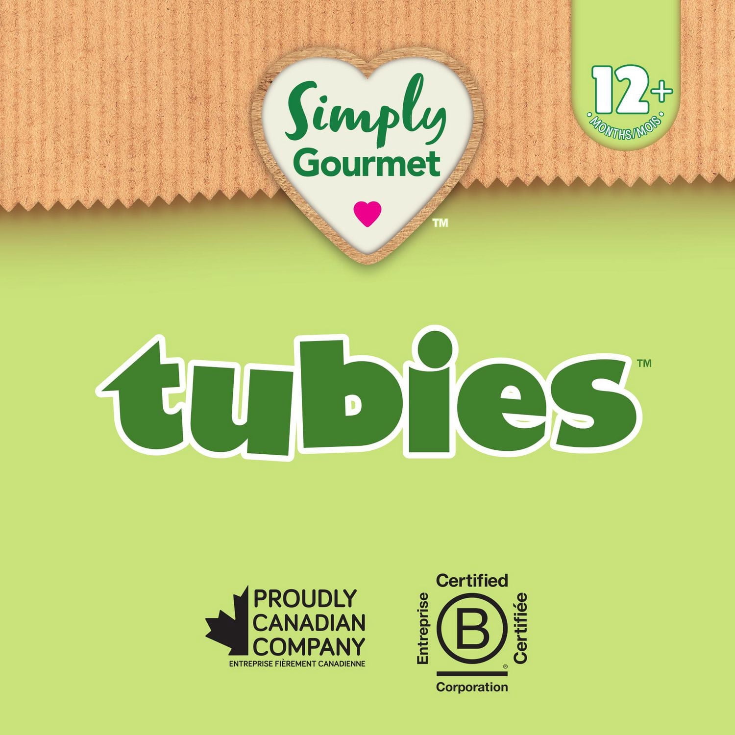 Simply Gourmet Garden Delight Tubies toddler snack