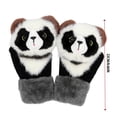 thumbnail image 4 of Kids Winter Gloves Cozy Cartoon Design Wool Lined Thermal For Cold Weather Play, 4 of 5