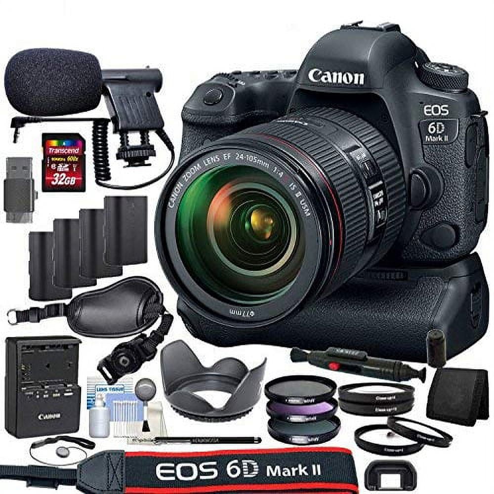 Canon EOS 6D Mark II DSLR Camera Kit +24-105mm is II USM Lens +