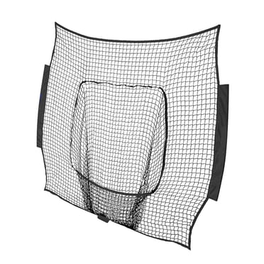 Lipstore Baseball Replacement Net 213cmx213cm Portable for Catching Pitching Throwing Black