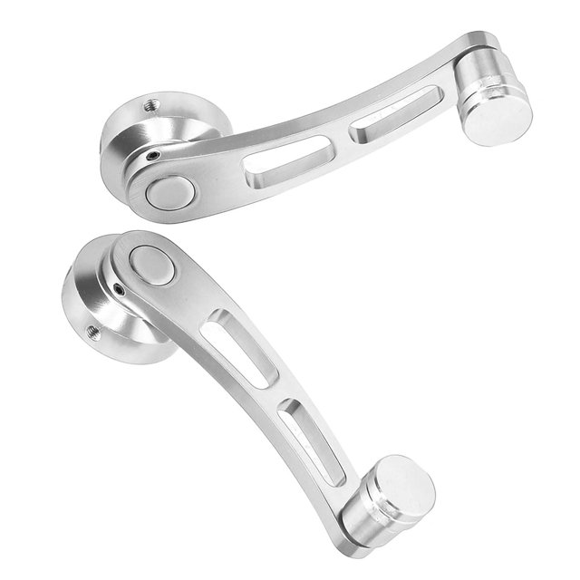 Manivelle de Riser de Poignée de Fenêtre en Alliage, 2pcs, Bleu, Argent, Noir, Conception Unique, Longue Durée de Vie, Facile à Installer, Adapté pour Voiture Classique