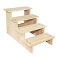 thumbnail image 2 of KLKCMS Wood Display Riser Collectibles Display Stand for Ornaments Crafts Apartment 4 Layer 20cm, 2 of 9