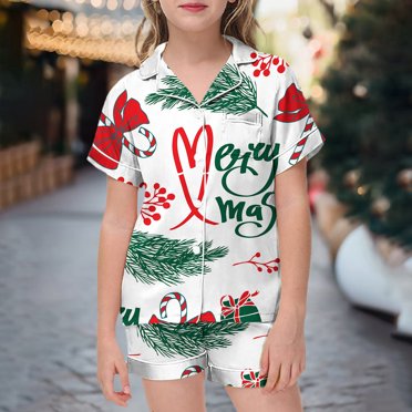 Girls Teen Robe Girl Piece 3 Month Sleepers Girl Footie Pajamas Baby 12 Month Baby Girl 6 Little Baby Girls Boys Pajamas Set Christmas Satin Silk Kids Short Sleeves Sleepwear 2 Piece Button White