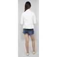 thumbnail image 2 of Women's Basic Denim Jacket Button Down Long Sleeve Ladies Stretch Jean Jackets, 2 of 6