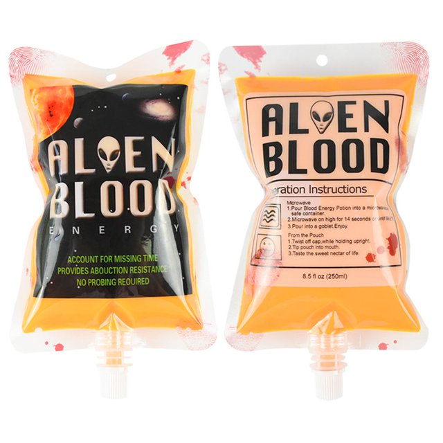 ziyahi 20PCS Halloween Cosplay Récipient Sac de Qualité Alimentaire Matériel Vampire Pochette Accessoires Zombie Boissons Boissons Sacs No.2