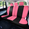 thumbnail image 2 of FH Group Light & Breezy Flat Cloth Car Seat Cover Set For Car Truck SUV Van Pink - Rear, 2 of 5