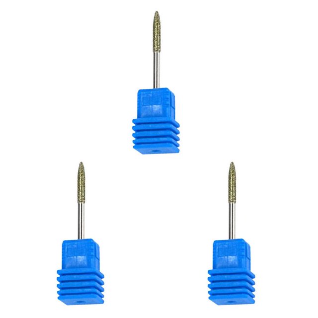 maskred Nail Art Drill Ceramic Bit File Polish Cuticle Clean Manicure Too No.11 3Set